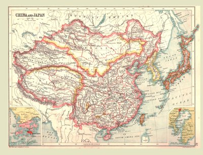 Çin ve Japonya Haritası, 1902. by Unbekannt