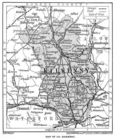 County Kilkenny Haritası, İrlanda, 1924-1926 by Unbekannt