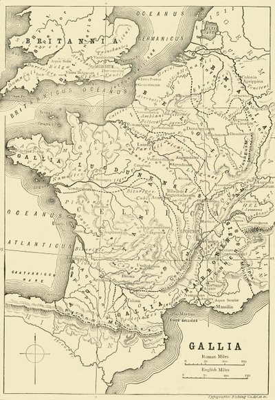 Galya haritası ve Britanya