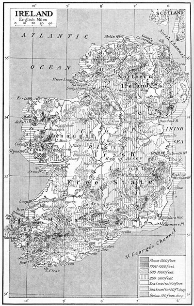 İrlanda Haritası, 1930'lar by Unbekannt