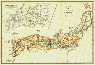 İyeyasu zamanında İller bazında Japonya Haritası, 1903. by Unbekannt