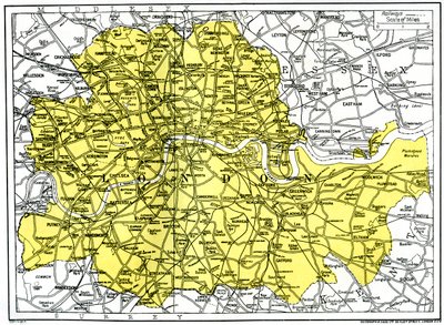 Londra Haritası, 1924-1926 by Unbekannt