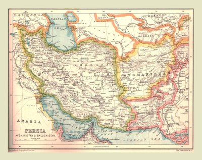 İran haritası, 1902. by Unbekannt