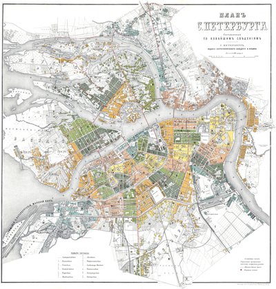 Petersburg Haritası by Unbekannt
