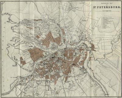 Petersburg Haritası, 1893 by Unbekannt