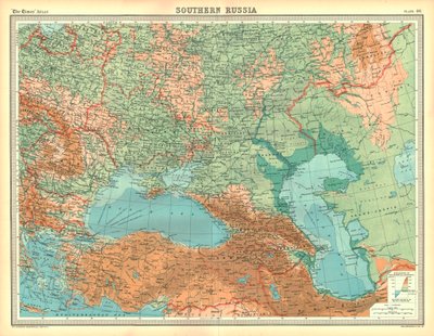 Güney Rusya Haritası by Unbekannt