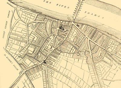 Southwark haritası, 1720, c1878. by Unbekannt