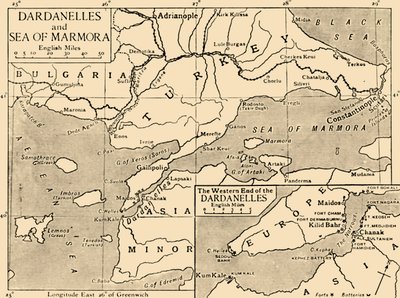 Çanakkale ve Marmara Denizi Haritası, c1914, 1920. by Unbekannt