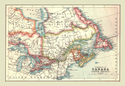 Kanada Dominion Haritası, Doğu İlleri, 1902. by Unbekannt