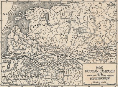Rus Seferi Haritası, 1812, 1896 by Unbekannt