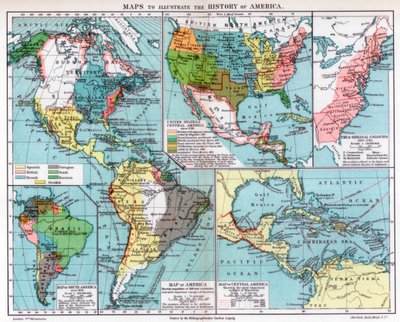Amerika tarihini gösteren haritalar, 1901 by Unbekannt