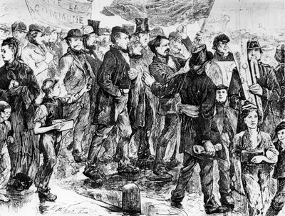 Komün lehine Mart, 1871 Paris Komünü by Unbekannt