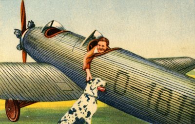 Marga von Etzdorf, uçağıyla, 1932. by Unbekannt