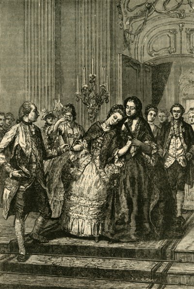 Marie Antoinette Anneden Ayrılırken, 1770, 1890. by Unbekannt