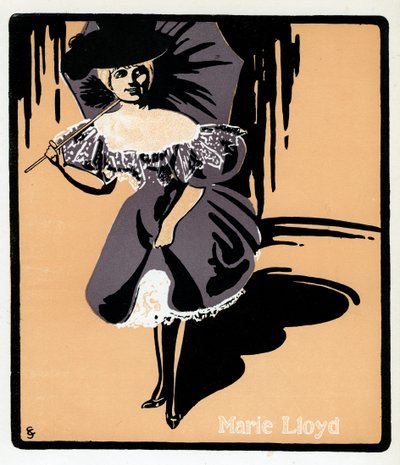 Marie Lloyd 1870-1922, İngiliz müzikhol şarkıcısı, 19. yüzyılın sonlarında by Unbekannt