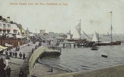 Marine Parade, Southend On Sea (renkli fotoğraf) by Unbekannt