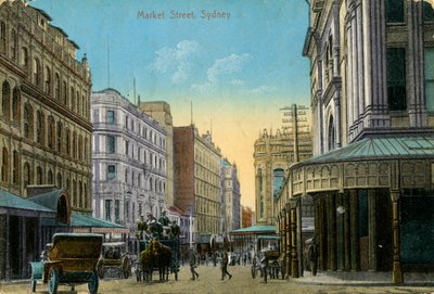 Market Street, Sidney, Yeni Güney Galler, Avustralya, c1900-c1919 by Unbekannt