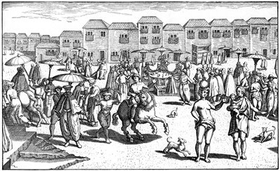 Goa Pazarı, Hindistan, 1599 by Unbekannt