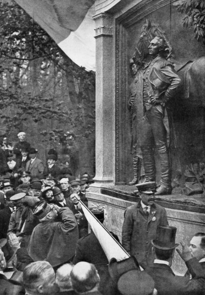 Marquis de Lafayette için Mareşal Joffres haraç, Prospect Park, Brooklyn, New York, ABD, 1917 by Unbekannt