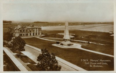 Şehitler Anıtı, Golf Evi ve Linkler, St. Andrews, c1900. by Unbekannt