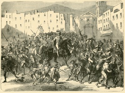 Masaniello, Napoli Halkına Haranguing, 7 Temmuz 1647, 1890. by Unbekannt