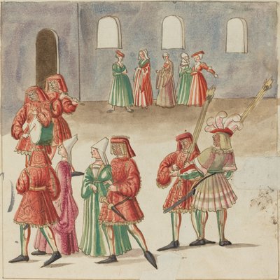 Maskeli balo, c. 1515. by Unbekannt
