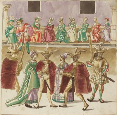 Maskeli balo, c. 1515. by Unbekannt
