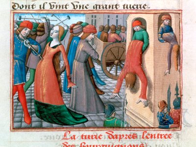 Bourguignons tarafından Armagnacs Katliamı, Paris, 1418, 1484 by Unbekannt