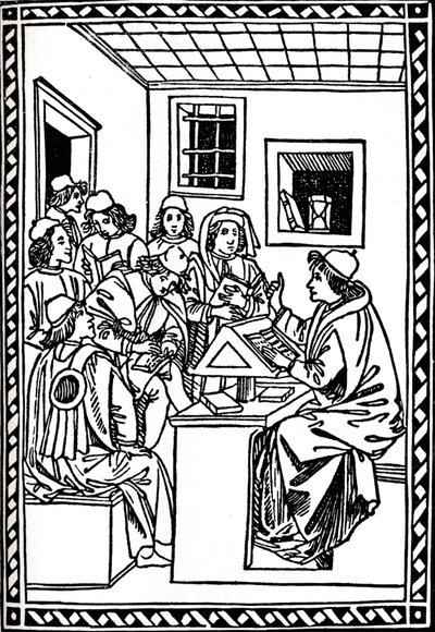 Öğrencileri ile Usta. Christoforo Landino, 1492, 1917 by Unbekannt