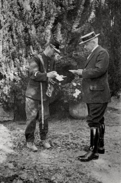 Maurice Maeterlinck, Belçikalı oyun yazarı, şair ve deneme yazarı, 1915 by Unbekannt