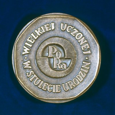 1967 Polonya doğumlu Fransız fizikçi Marie Sklodowska Curie anısına madalya by Unbekannt