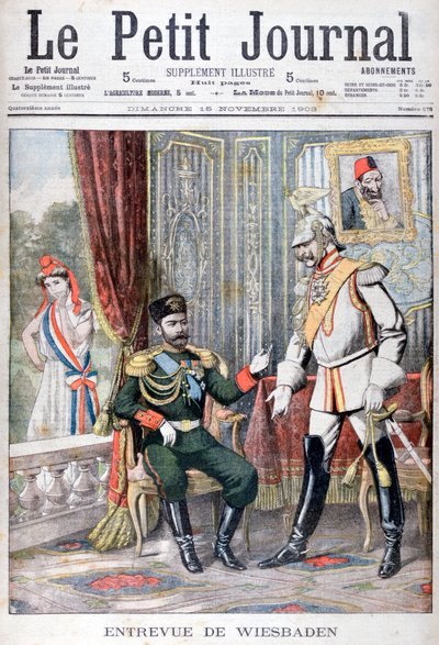 Çar II. Nicholas ile Kaiser Wilhelm II arasındaki görüşme, Wiesbaden, Almanya, 1903 by Unbekannt