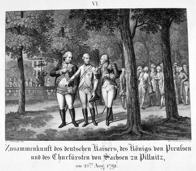 Alman İmparatoru ile tanışma, 25 Ağustos 1791, 19. yüzyıl by Unbekannt