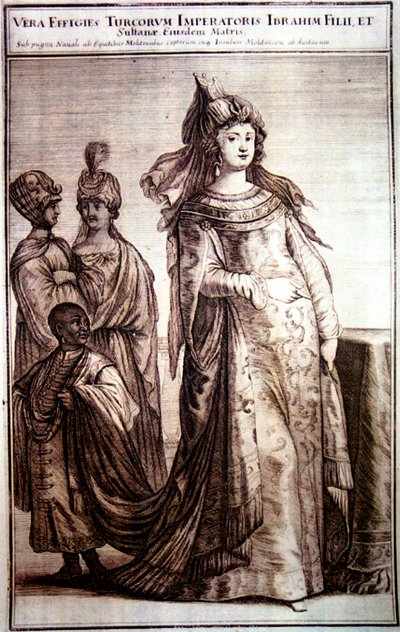 Mahpeyker Sultan, saray görevlileriyle, 1647 by Unbekannt