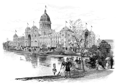 Melbourne Sergi Binası, Victoria, Avustralya, 1886 by Unbekannt