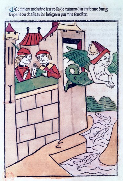 Melusine uçup gidiyor, 1478 by Unbekannt