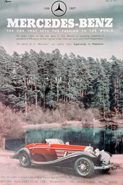 Mercedes-Benz otomobil reklamı, 1937 by Unbekannt