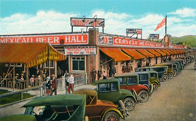 Mexicali Bira Salonu, Dünyanın En Uzun Barı, c1939 by Unbekannt