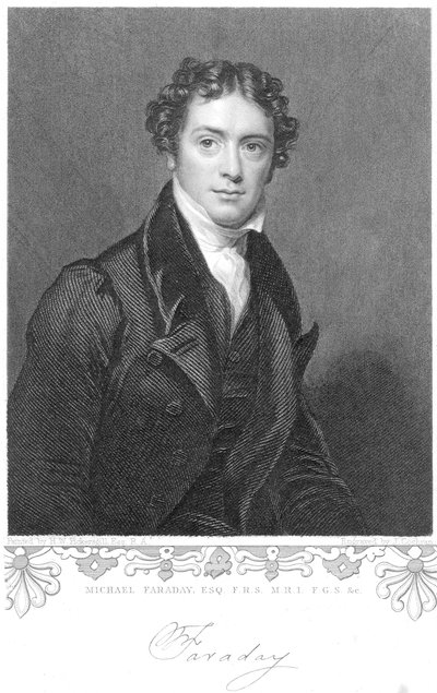 Michael Faraday, İngiliz kimyager ve fizikçi, 19. yüzyıl by Unbekannt
