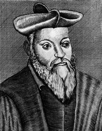 Michel Nostradamus 1503-1556, Fransız doktor ve astrolog, 17. yüzyıl by Unbekannt