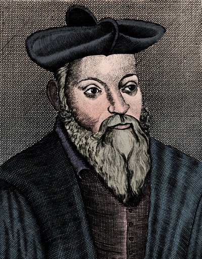 Michel Nostradamus 1503-1556, Fransız doktor ve astrolog, 17. yüzyıl by Unbekannt