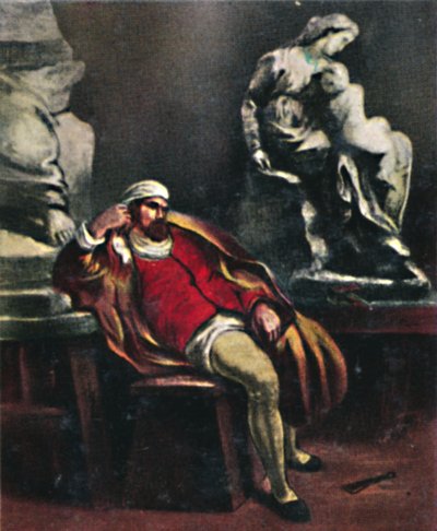 Michelangelo 1475-1564. - Delacroix tarafından yapılan resim, 1934. by Unbekannt
