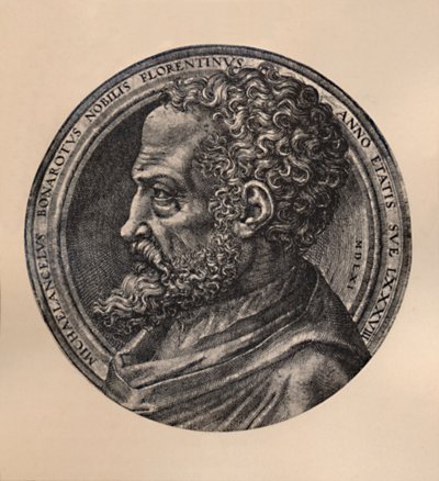 Michelangelo Buonarroti, İtalyan sanatçı ve mimar, c16. yüzyıl 1894 by Unbekannt