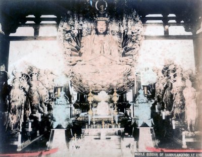 Orta Buda, Sanjusangendo Tapınağı, Kyoto, Japonya by Unbekannt