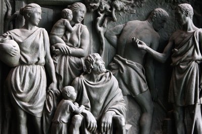 Milan Duomo kapısı heykeli, Milano, İtalya by Unbekannt