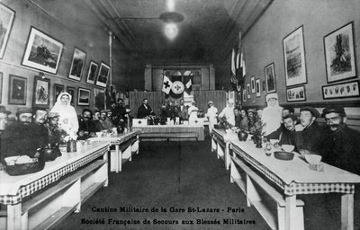 Askeri kantin, Gare St Lazare, Paris, I. Dünya Savaşı, 1914-1918 by Unbekannt