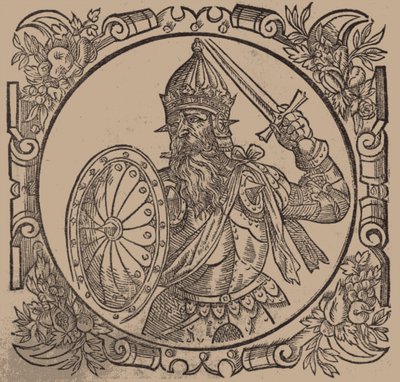 Mindaugas, Litvanya Kralı Gönderen: Sarmatiae Europeae desscriprio... Yazan: A. Guagnini, 1578 by Unbekannt