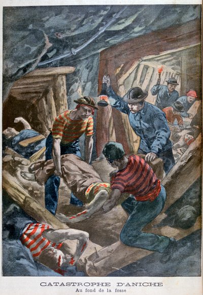 Mayın çöküşü, Aniche, Fransa, 1900 by Unbekannt