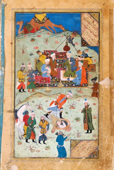 Yusuf ve Zalikha'dan Minyatür Yusuf ve Potifar'ın Karısı Efsanesi Jami'den by Unbekannt