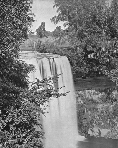 Minnehaha Şelalesi, Minneapolis, Minnesota, ABD, c1900. by Unbekannt